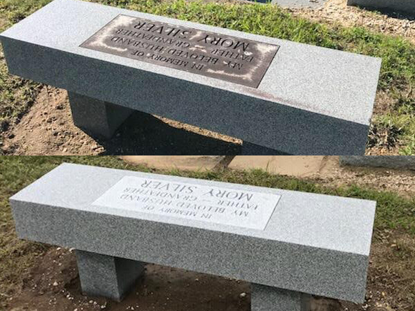 Monument cleaning before and after