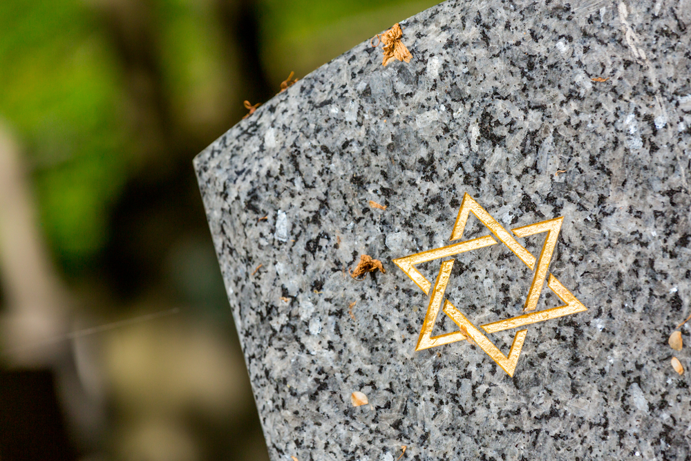 Jewish Headstone in cemetery